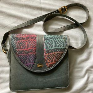 Women's Purse Leather and Silk